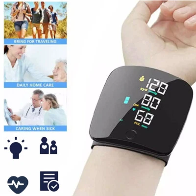 Digital Automatic Blood Pressure Monitor Wrist Heart Rate BP Detection Machine