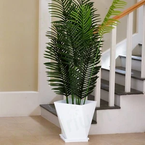 Gardrium 2pcs 13in Planter Large Flower Plant Pots Indoor Outdoor White - Picture 1 of 5