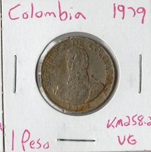 Coin Colombia 1 Peso 1979 KM258.2 - Picture 1 of 1