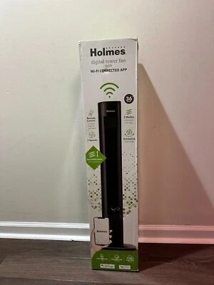 Holmes 36" Digital Tower Oscillating Fan Black - NEW - Image 1 of 4