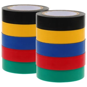 10 Rolls Electrician Tapes Colored Electrical Tape Multi-functional Tape US - Picture 1 of 12