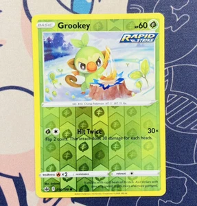 Pokémon TCG Grookey Chilling Reign 016/198 Reverse Holo Common Pack Fresh - Bild 1 von 1