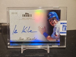 2012 Topps Tribute Ian Kinsler Auto Autograph Rangers /99