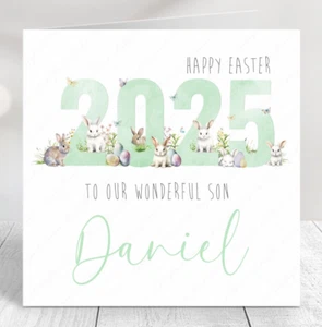 TARJETA DE PASCUA PERSONALIZADA PARA HIJA HIJO NIETA NIETO MAMÁ PAPÁ 2024 - Imagen 1 de 7