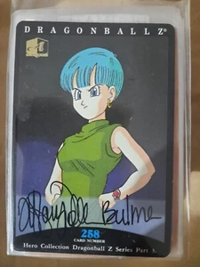 1995 Hero Collect Autographed Dragon Ball Z Bulma Extremely Rare #144/200 Auto - Picture 1 of 2