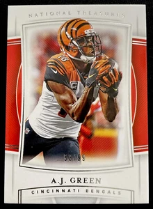 A.J. Green 2019 National Treasures #63 /99 Cincinnati Bengals Cardinals - Picture 1 of 3