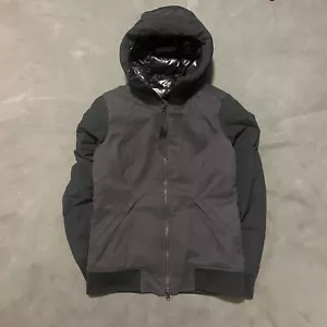 Lululemon Chilly Bomber Size 6 Goose Down Black Puffer Zip Up Jacket - Picture 1 of 13