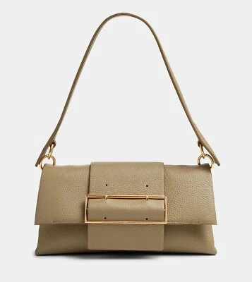 Oroton анис день сумка шагреневой кожи бежевый голая карамель + длинный ремень и мешок для пыли - Изображение 1 из 4