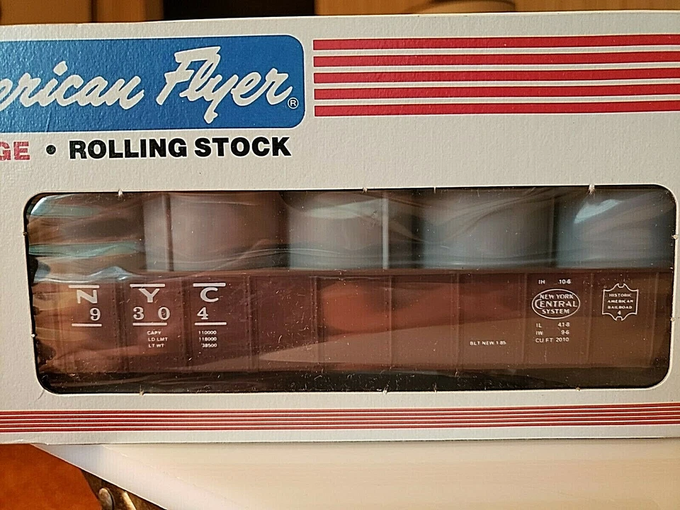 American Flyer S Gauge 4-9304 NYC Canister Gondola C10 MINT