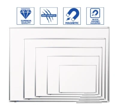 Whiteboard Magnettafel Wandtafel Pinnwand Memoboard magnetisch emailliert Größen - Bild 1 von 4