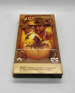 Indiana Jones: The Last Crusade - cinta VHS, 1989 - australiano PAL - funda de cartón - Imagen 1 de 2