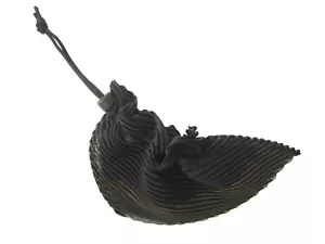 ISSEY MIYAKE PLEATED DRAWSTRING WRISTET, SMALL PARALLELOGRAM POUCH, JAPAN NWOT - Picture 1 of 10