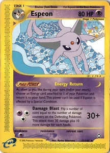 Espeon 011/147 - Aquapolis - Pokemon - MP - Picture 1 of 2
