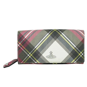 Cartera Larga Vivienne Westwood PVC Cuadros Rosa Multicolor Plata - Imagen 1 de 15