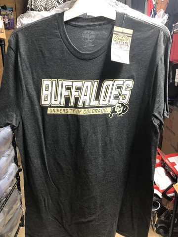 New W/Tags Univ Colorado Buffaloes Gray T-shirt Rivalry Threads SIZE LARGE Cover