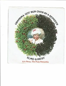 Elmo & Patsy Christmas 45 (EPIC 05479) Grandma Got Run Over By A Raindeer NM - Picture 1 of 4