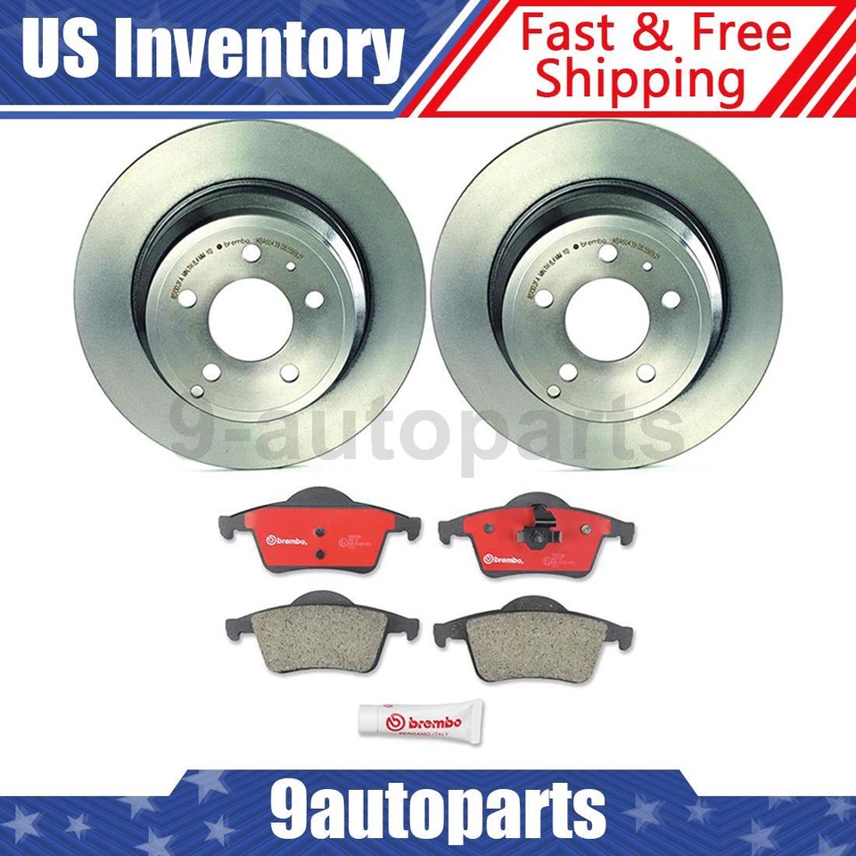 Rotores de freno traseros Brembo OE pastillas de freno de cerámica para Volvo V70 2000 Foto 1 de 4
