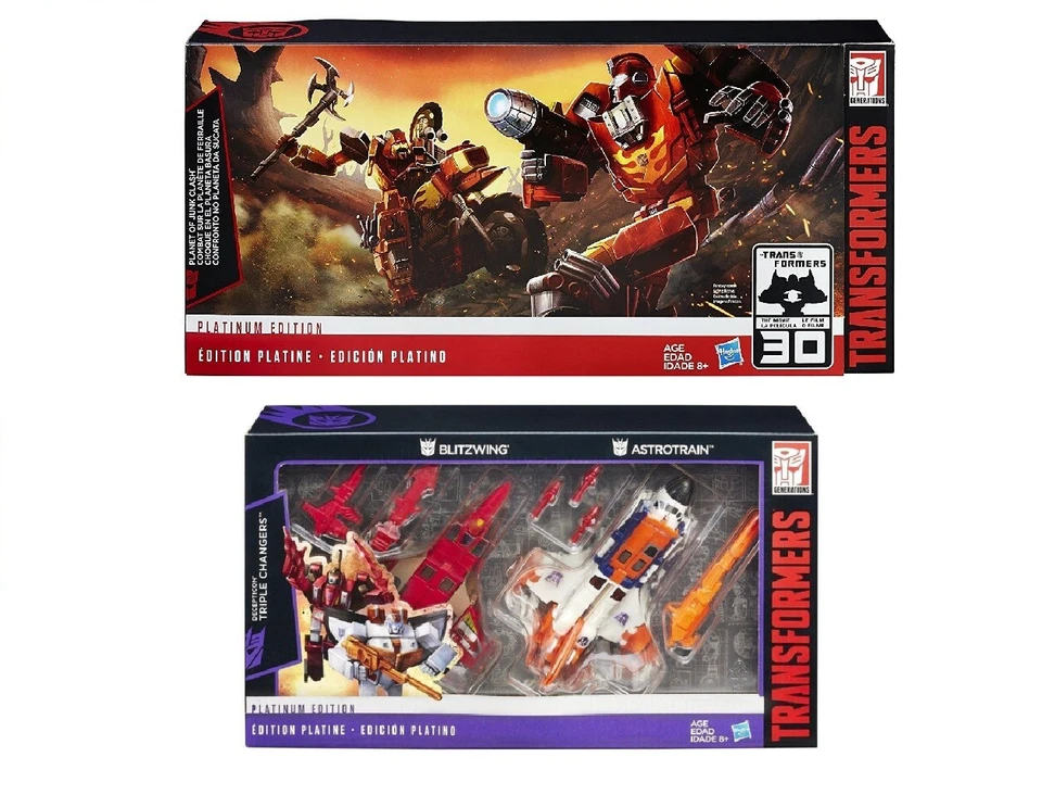Transformers Platinum Edition- Decepticon Triple Changers/Planet of Junk Clash - Image 1 of 1