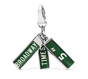 Fossil Brand New York Street Signs Charms | Time Square 5th Ave Broadway - Picture 1 of 1