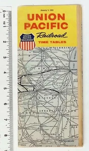 Tablas de tiempo Union Pacific Railroad 1 de enero de 1961 - Imagen 1 de 2