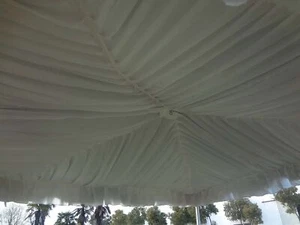 10x20 weiß Westküste Zelt Drapieren Liner elegant Vorhänge Party Veranstaltung Hochzeit - Bild 1 von 3