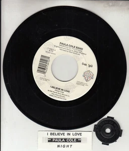 PAULA COLE BAND I Believe In Love 7" 45 record NEW RARE! + juke box title strip - Picture 1 of 1