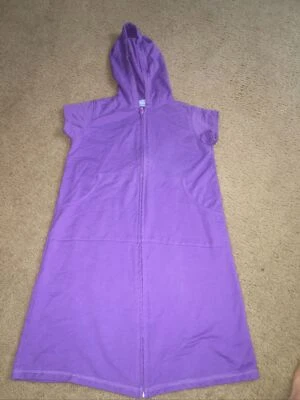 Nordstrom Girls Robe Swimming Bathrobe w/ pockets Sz 14/16 100% cotton  - Image 1 of 4