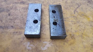 2x tool steel clamping Blocks, tool-making dim 54 x 19 x 10mm, 2 holes ID 6m - Imagen 1 de 1