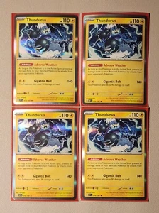 4x holo Thundurus 070/197 Pokemon card SV Obsidian Flames rare NM - Picture 1 of 1