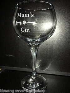 Personalised Bombay style Gin Glasses - 620ml - Gift Boxed - Picture 1 of 2