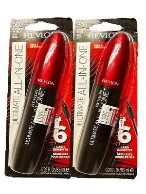 2x Revlon Mascara - Ultimate All In one 6 Lash benefits - Blackened Brown #503 - Image 1 of 3