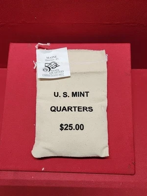 2003 P " Maine " Unopened $25 State Quarter Bag From US Mint Uncirculated Set #1 - Image 1 of 4