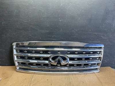 Передняя верхняя хромированная решетка радиатора для Infiniti QX56 2008–2010 годов выпуска S8633 DG - Изображение 1 из 4