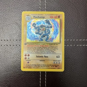 Pokemon TCG - Machamp - 8/102 - 1st Edition Base Set - MP Holo Rare (1999) - Picture 1 of 8