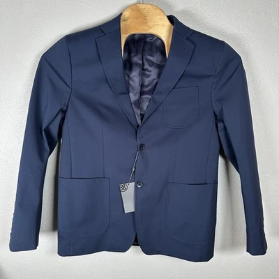 NUEVO G/Fore Hombres 42R Tech Elastizado Rendimiento Traje Chaqueta Blazer Azul Marino $585 Foto 1 de 4