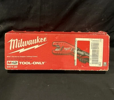 New Milwaukee 2471-20 M12 Cordless Copper Tubing Cutter 12 Volt Fast Shipping - Image 1 of 4