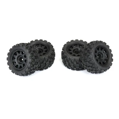 Pro-Line PRO1024110 1/18 Badlands MX 1.85" Tires12mm Blk Wheels for Granite GROM - Image 1 of 4