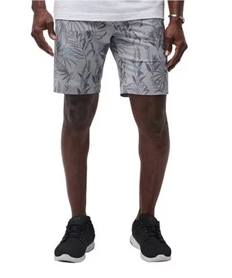 Travis Mathew Mens Size 40 Gray Floral Coastal Canyon Golf Performance 9” Short - Image 1 of 4