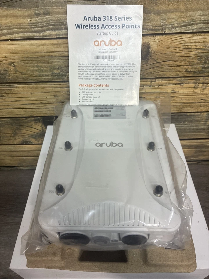 Punto de acceso Hewlett Packard Enterprise Aruba Ap-318 (Estados Unidos) Indr endurecido 11Ac. Foto 1 de 4