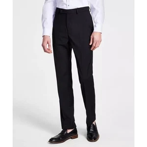 Calvin Klein Men's Black Slim-Fit Modern Tailored Suit Dress Pants Size 38W 32L - Picture 1 of 5