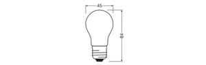 OSRAM LED-Lampen, klassische Miniballform 1 W 136 lm, warmweiß, E27, 15000 h Leb - Bild 1 von 1