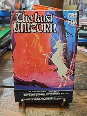The Last Unicorn VHS 1983 Fantasy Animation CBS Fox Drawer Box Rare 1st Release - Image 1 of 4