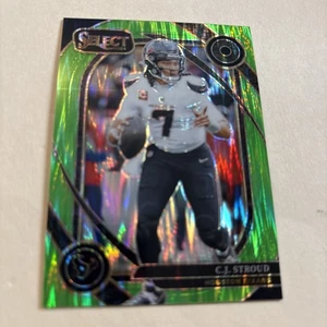 2024 Panini Select C.J. Stroud Club Level Green Prizm Shock /499 #233 Texans - Picture 1 of 4