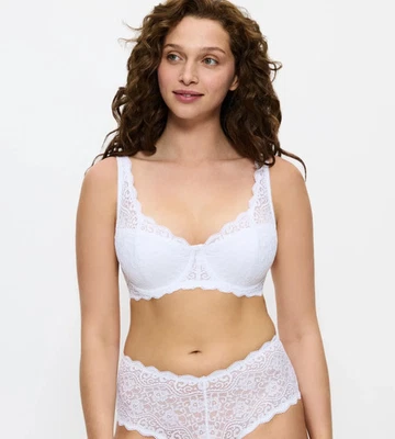 TRIUMPH REGGISENO FERRETTO PIZZO AMOURETTE WHP -  A B C D E F BIANCO NERO NUDO - Imagen 1 de 4