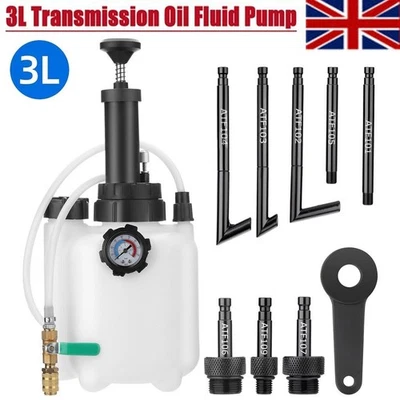 3L Manual Transmission Fluid Pump Gearbox Oil Filling Filler Tool ATF Adapter UK - Image 1 of 4
