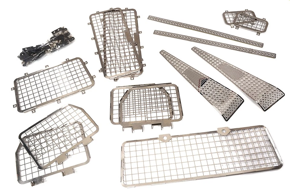 Stainless Window Guards & Protection Plates for Traxxas TRX-4 Crawler - Image 1 of 3