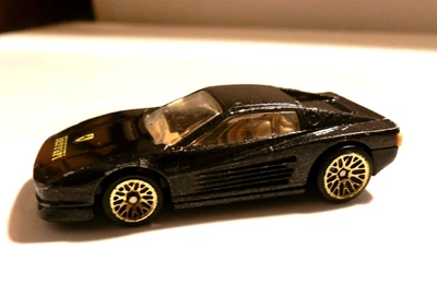 Hot Wheels черный Ferrari Testarossa золотая медаль скорость - Изображение 1 из 4