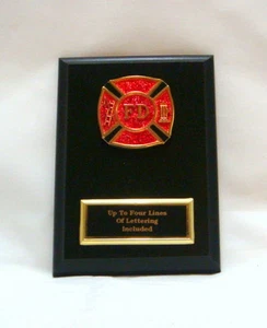 FIRE DEPARTMENT 5 X 7 PLAQUE FIREMAN FIRE AWARD - Bild 1 von 4
