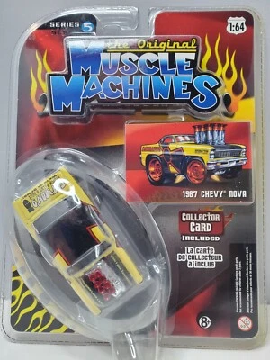 Muscle Machines 1967 Chevy Nova Gasser "Fat Man's" Diecast 1:64 Scale - Image 1 of 4