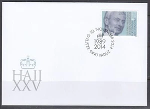 Liechtenstein Scott 1624 FDC - Reign of Prince Hans Adam, Birthday - Imagen 1 de 1